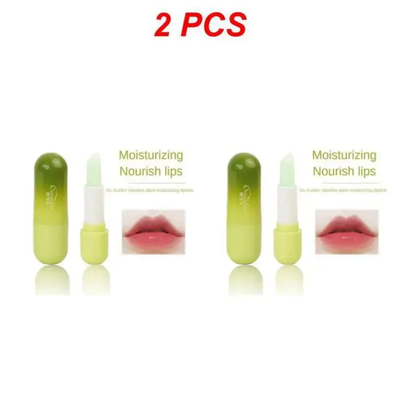 1~10PCS Natural Lip Balm Natural Plant Formula Nice Lip Color Not Greasy Avocado Butter Lip Balm Smoothes Fine Lines Anti-drying