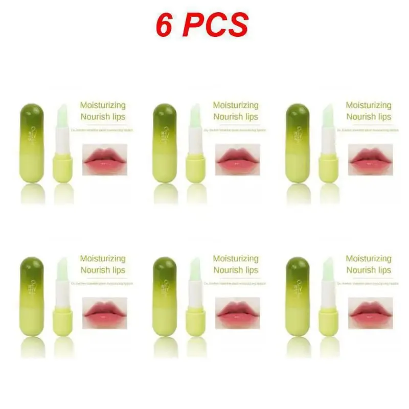 1~10PCS Natural Lip Balm Natural Plant Formula Nice Lip Color Not Greasy Avocado Butter Lip Balm Smoothes Fine Lines Anti-drying