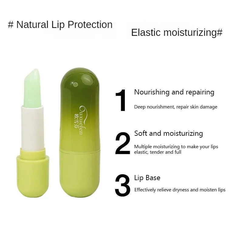 1~10PCS Natural Lip Balm Natural Plant Formula Nice Lip Color Not Greasy Avocado Butter Lip Balm Smoothes Fine Lines Anti-drying