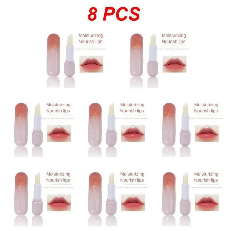 1~10PCS Natural Lip Balm Natural Plant Formula Nice Lip Color Not Greasy Avocado Butter Lip Balm Smoothes Fine Lines Anti-drying