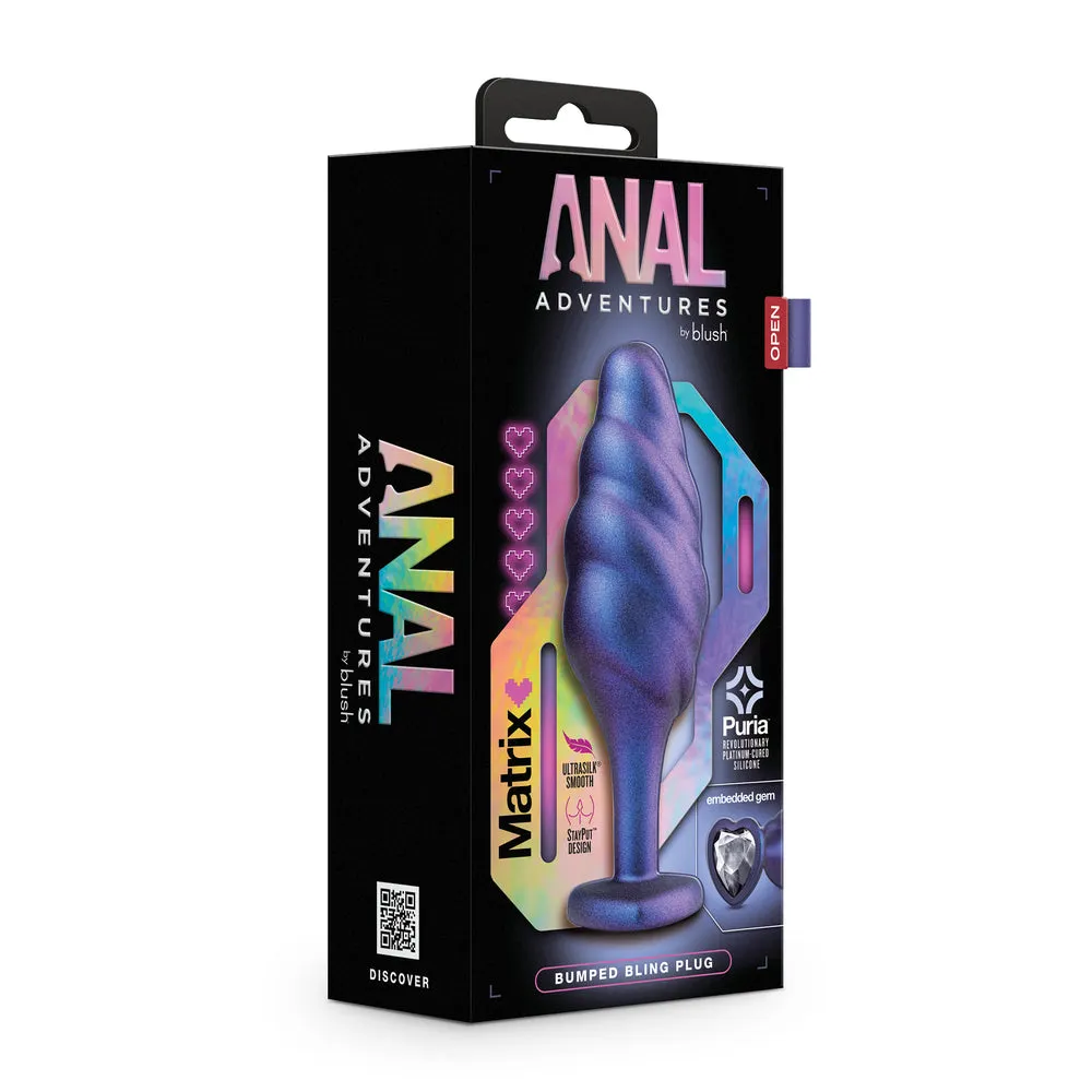 Anal Adventures Matrix Bumped Bling Anal Plug