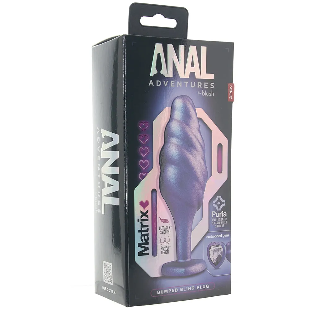 Anal Adventures Matrix Bumped Bling Plug