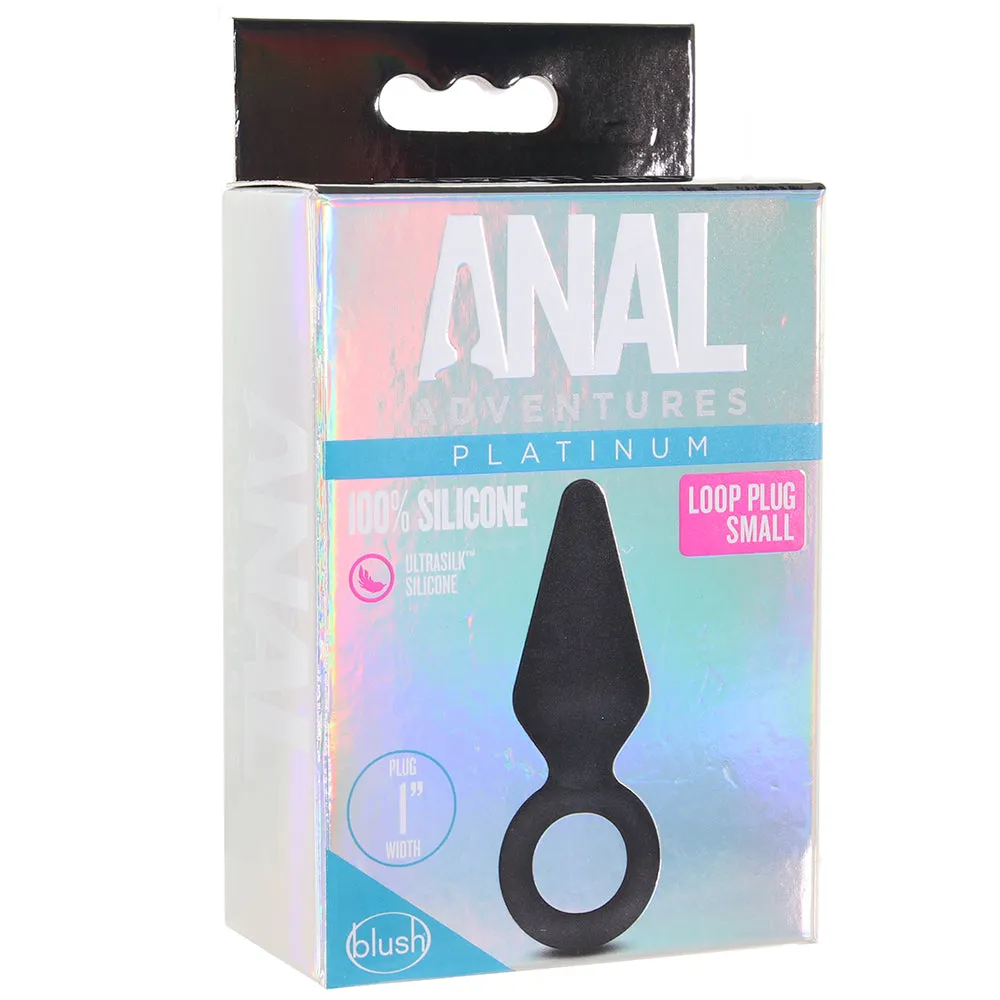 Anal Adventures Platinum Loop Plug in Small