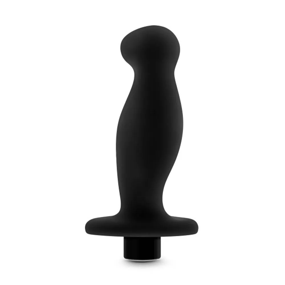 Anal Adventures - Platinum - Silicone Vibrating Prostate Massager 02 -Black