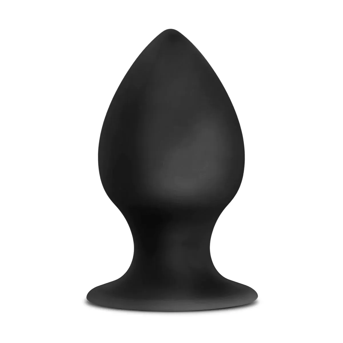 Anal Adventures Platinum Stout Black 3.75-Inch Anal Plug