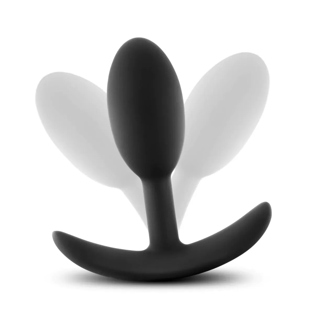 Anal Adventures Platinum Vibra Slim Black 3.5-Inch Anal Plug