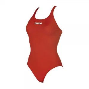 Arena Women's Solid Swim Pro Swimming Suit-Red