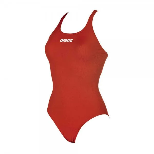 Arena Women's Solid Swim Pro Swimming Suit-Red