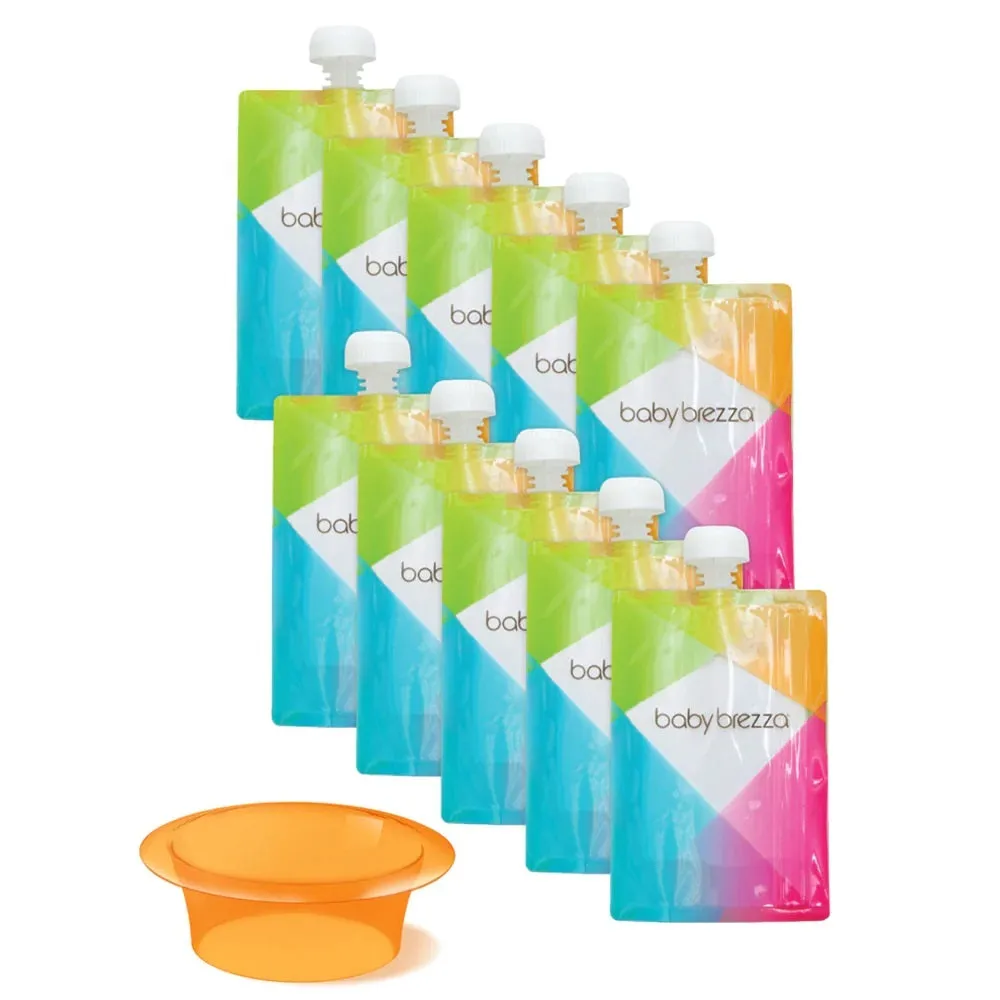 Baby Brezza Reusable Baby Food Pouches 10Pk