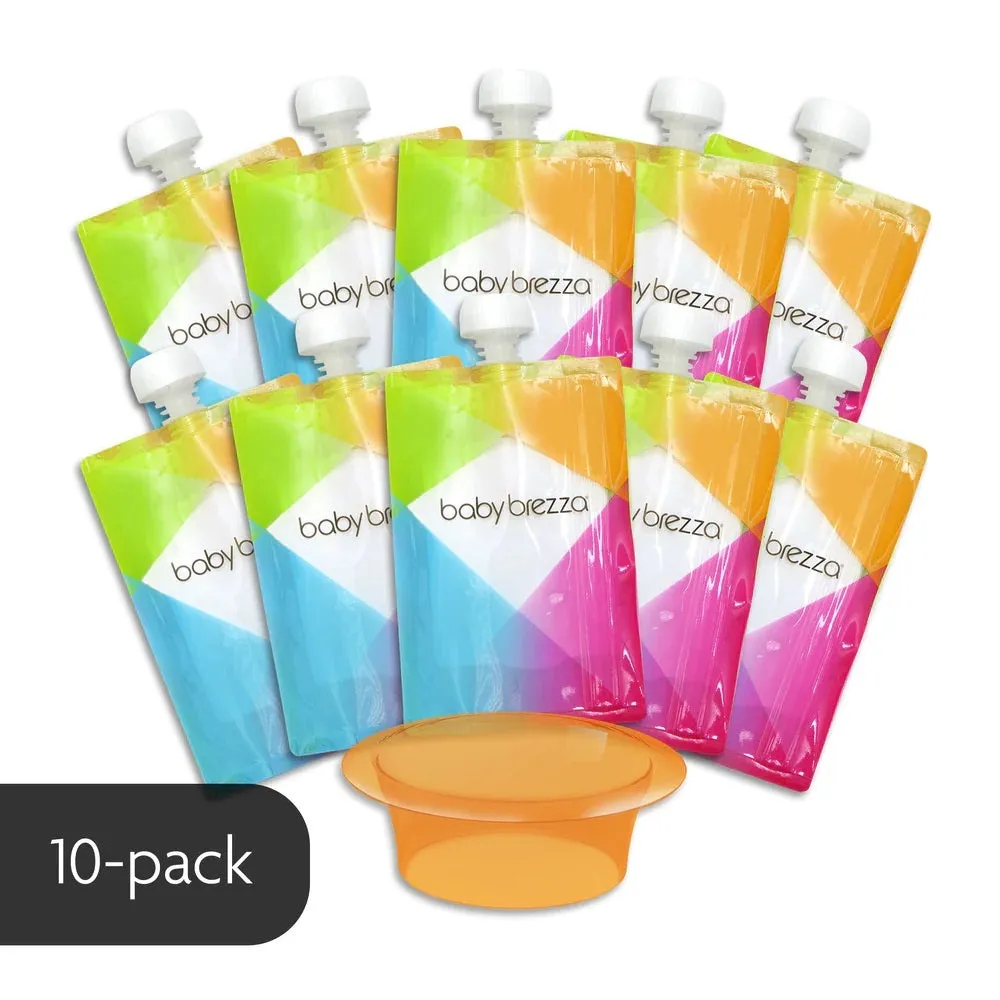 Baby Brezza Reusable Baby Food Pouches 10Pk