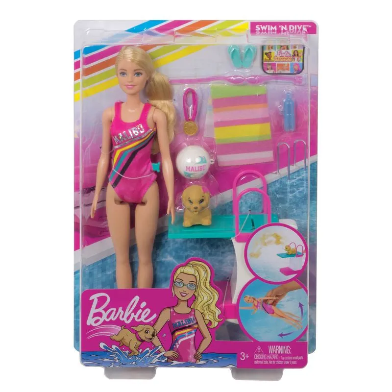 Barbie Dreamhouse Adventures Swim 'N Dive Doll