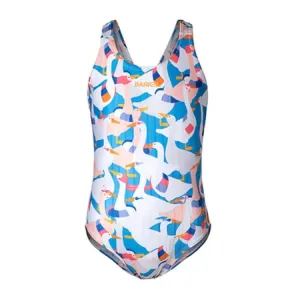 Barrel Kids Training Pattern VBack Swimsuit-DUCK