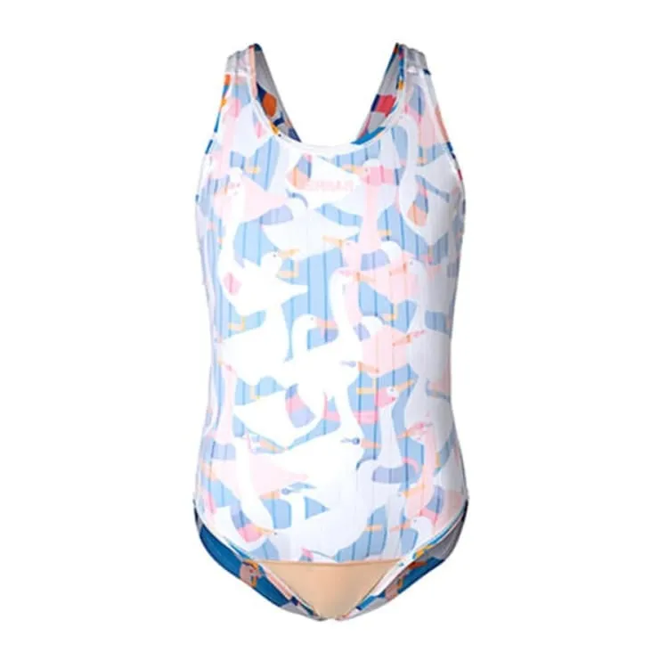 Barrel Kids Training Pattern VBack Swimsuit-DUCK