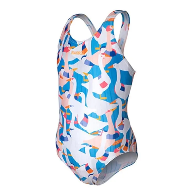 Barrel Kids Training Pattern VBack Swimsuit-DUCK