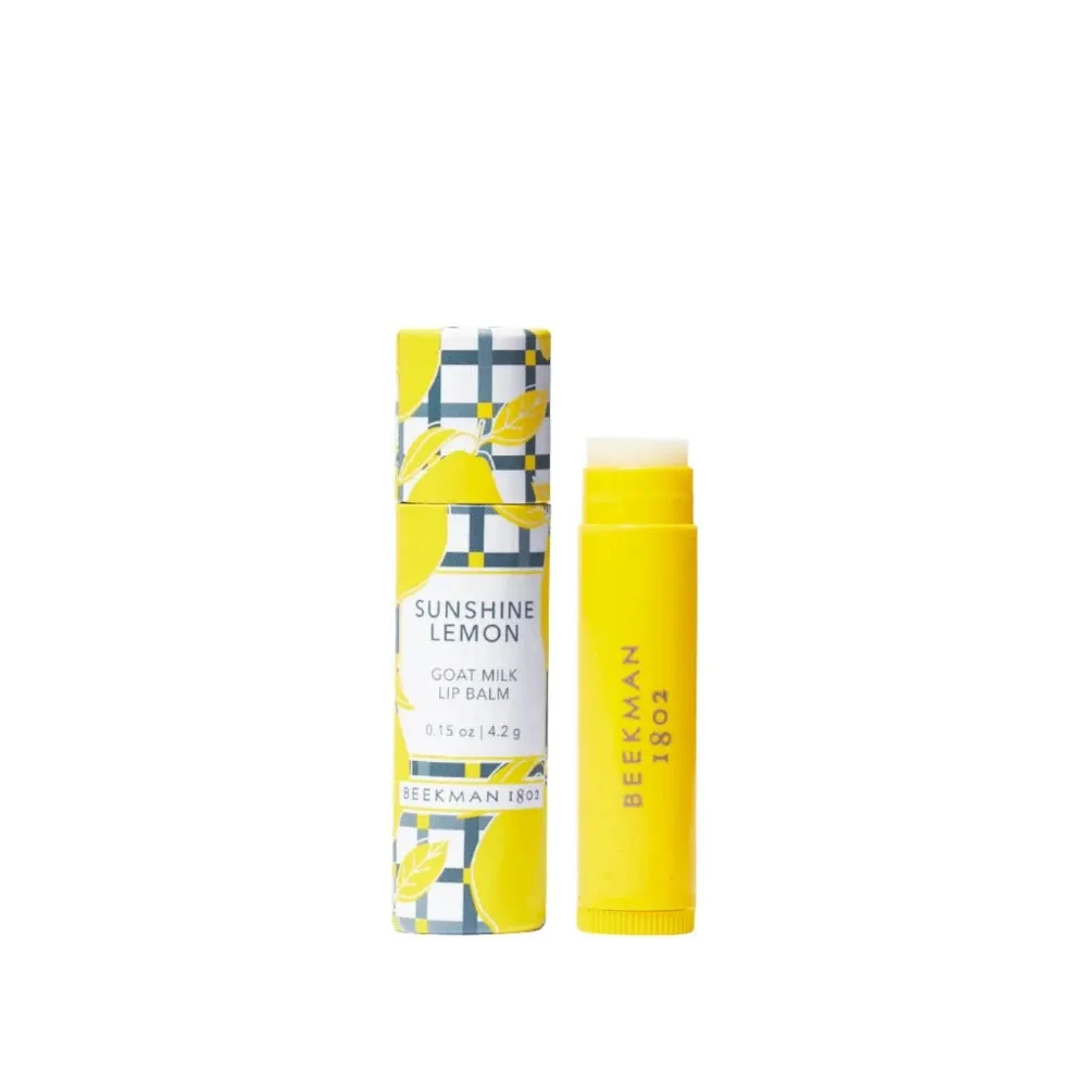 BEEKMAN Goatmilk Lip Balm - Sunshine Lemon