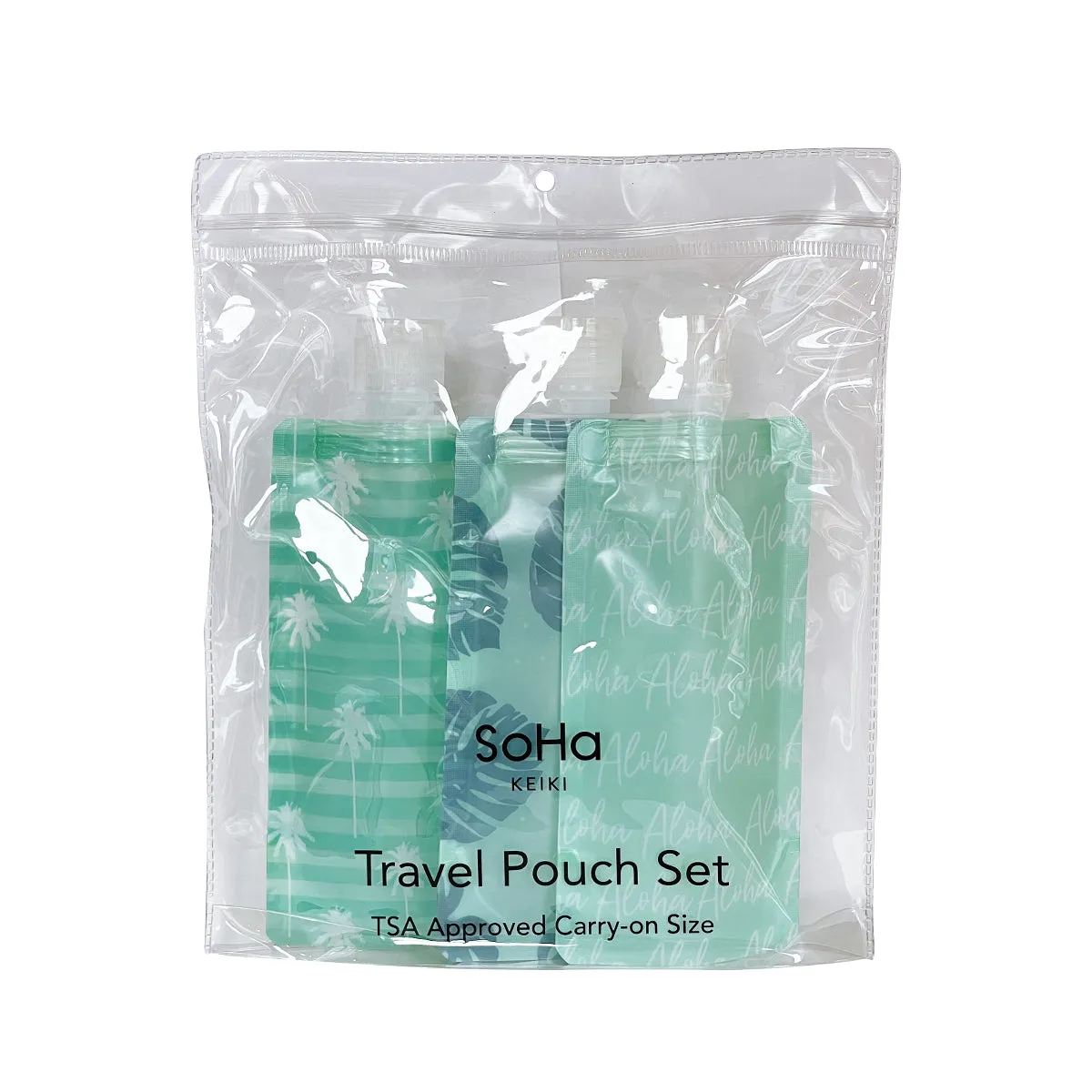 Blue Paradise Travel Pouch, Set of 3