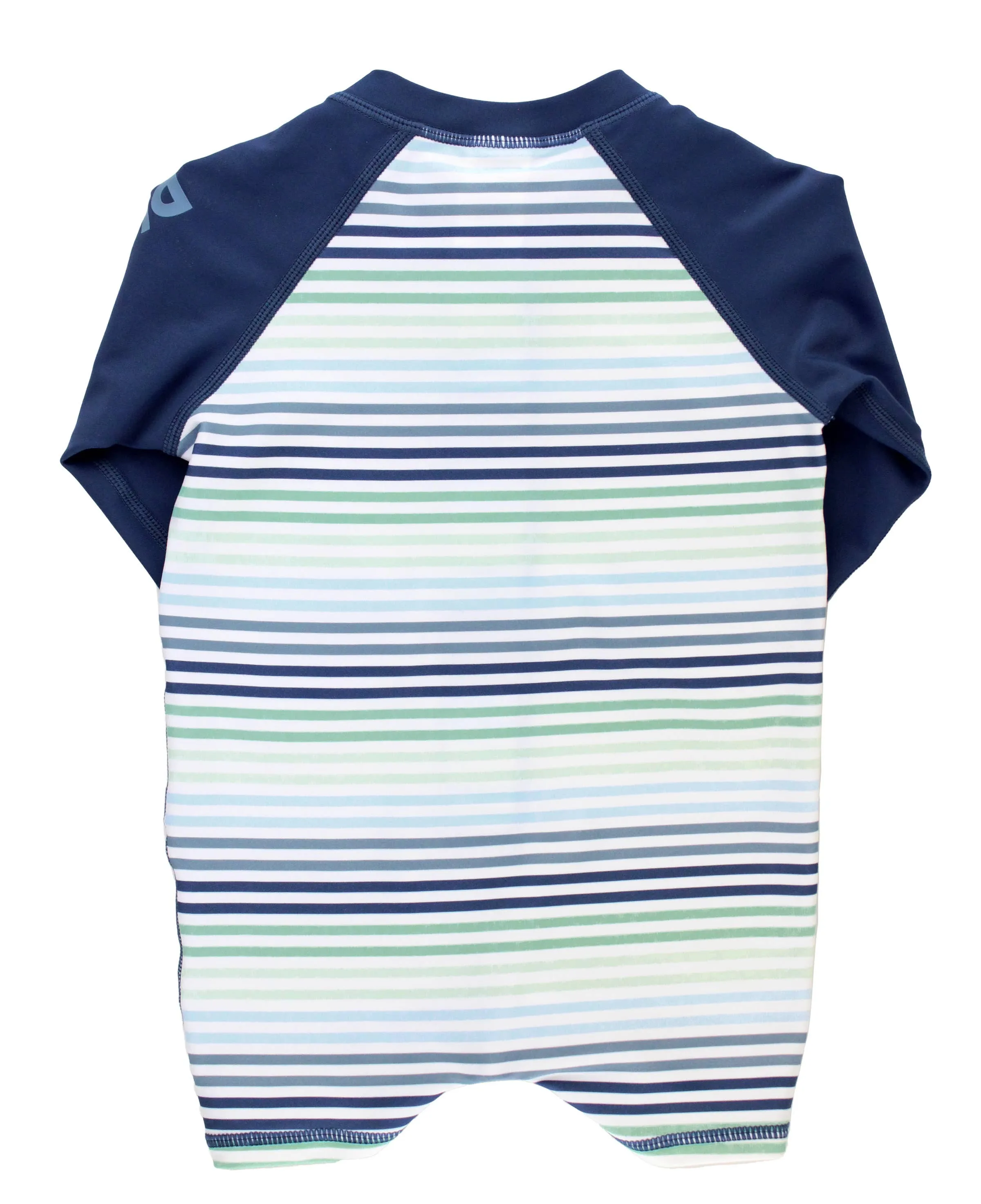 Boys' Coastal Stripes Long Sleeve One Piece Rash Guard