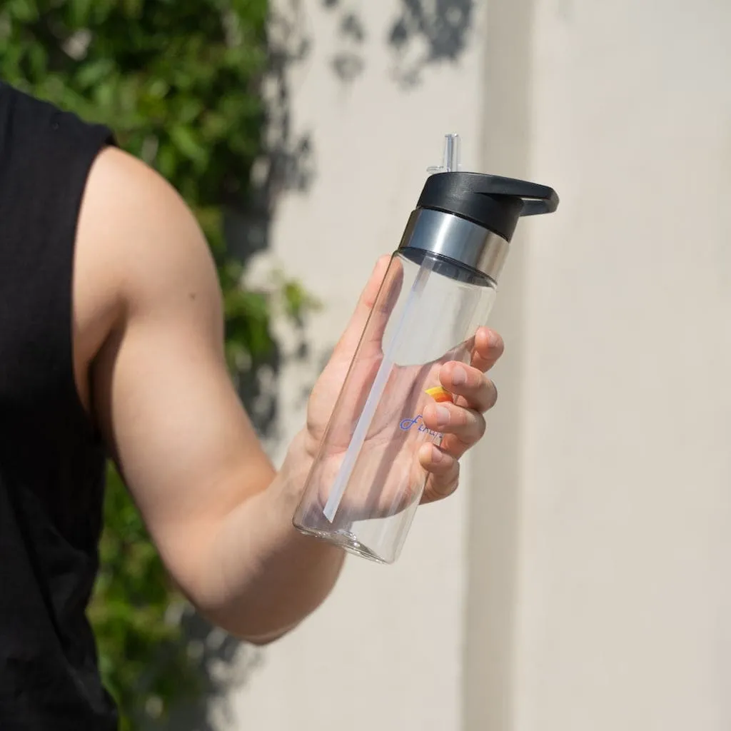 BPA-Free Fikafuntimes Sport Bottle with Carabiner Hook