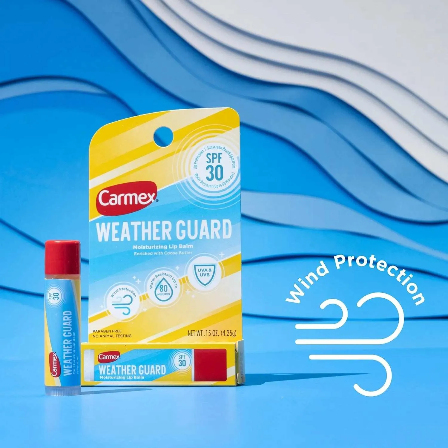 Carmex Weather Guard Moisturizing Lip Balm Stick SPF 30