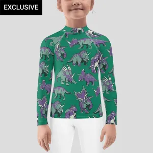 Ceratopsids Kids Rash Guard (POD)