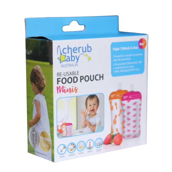 Cherub Re-useable Food Pouch Mini P&O