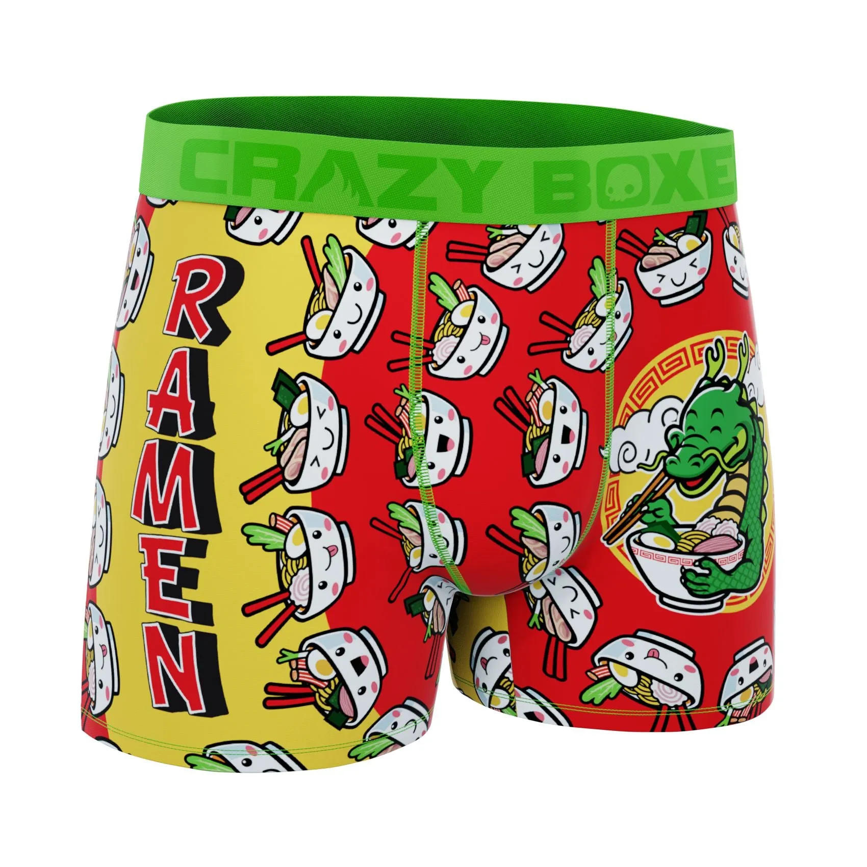 CRAZYBOXER Premium Ramen Noodles Men's Boxer Briefs (Creative Packaging)