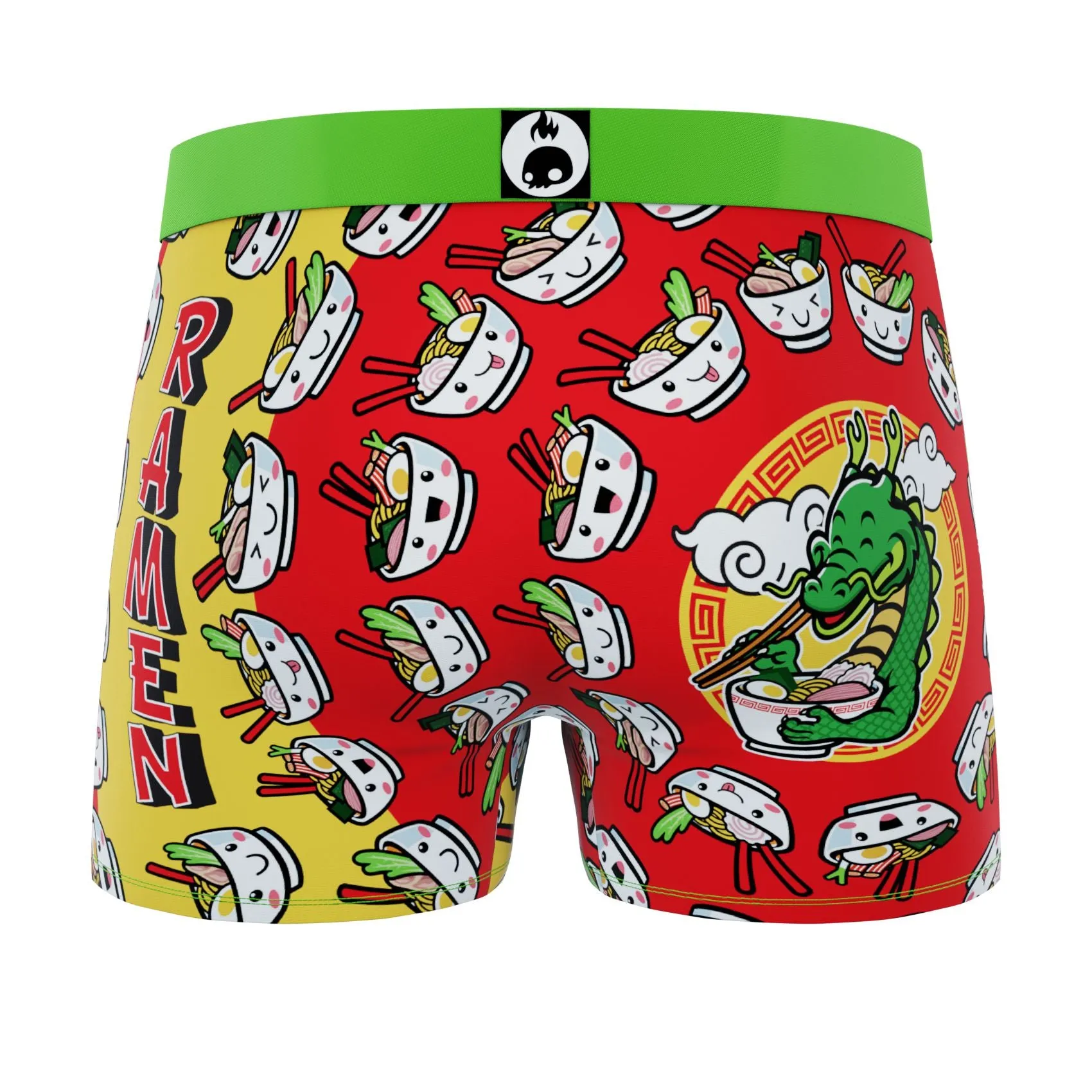 CRAZYBOXER Premium Ramen Noodles Men's Boxer Briefs (Creative Packaging)