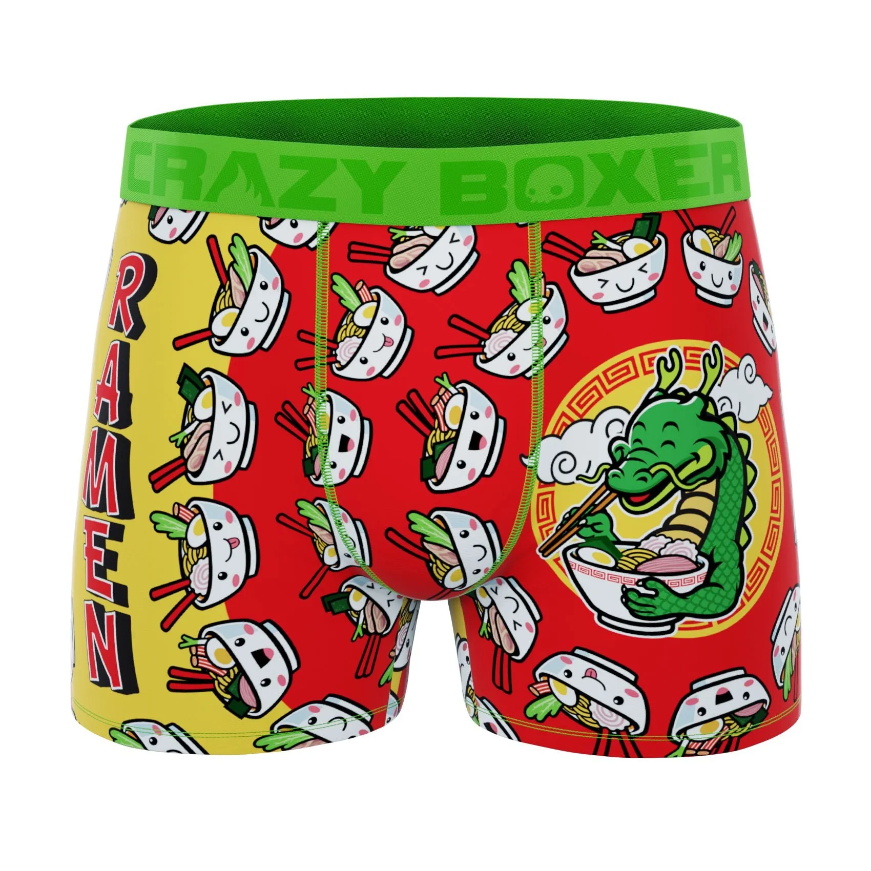 CRAZYBOXER Premium Ramen Noodles Men's Boxer Briefs (Creative Packaging)