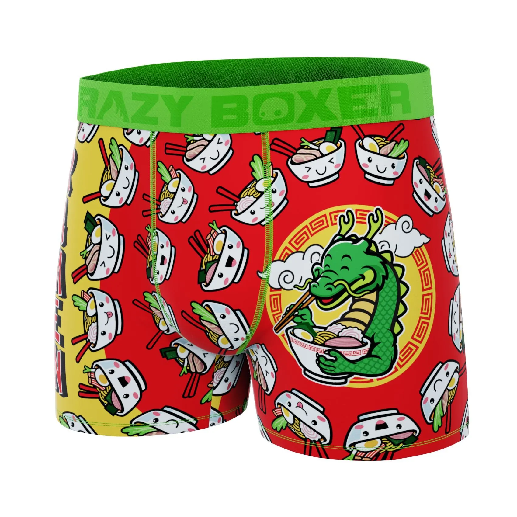 CRAZYBOXER Premium Ramen Noodles Men's Boxer Briefs (Creative Packaging)