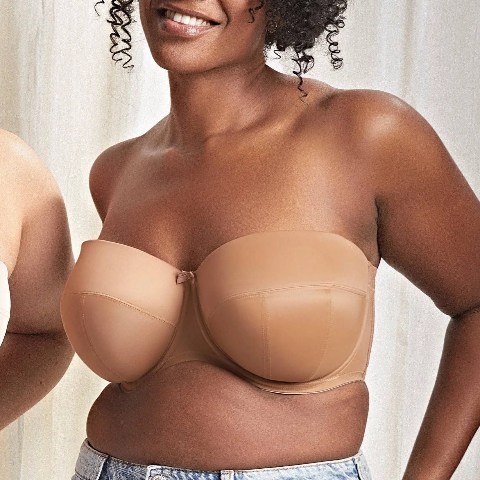 Dana Strapless Bra In Caramel - Sculptress by Panache