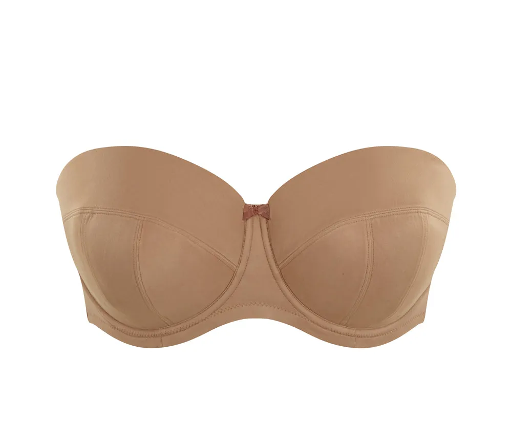 Dana Strapless Bra In Caramel - Sculptress by Panache