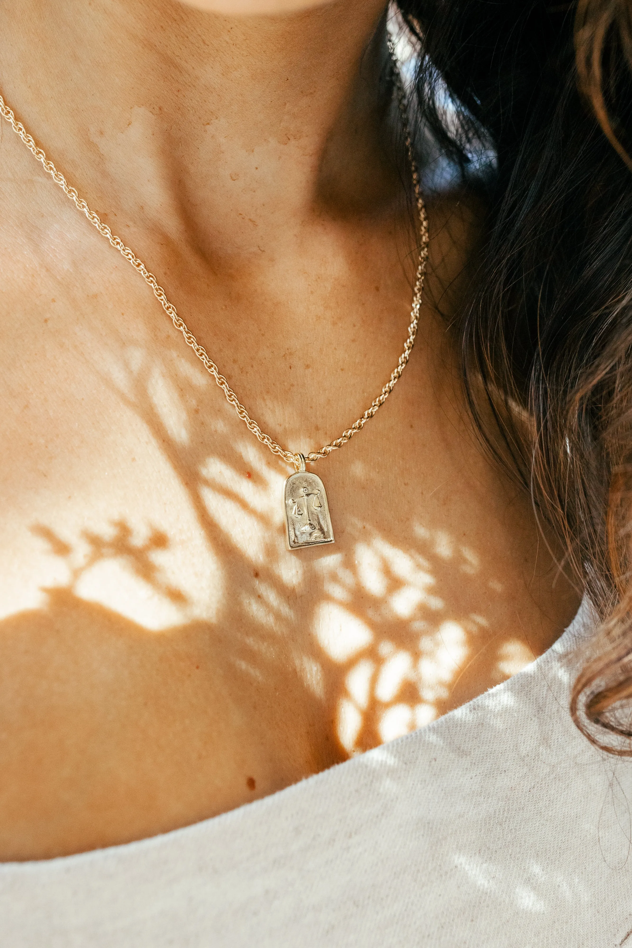 Enneagram Type Nine Necklace { Silver   Gold }