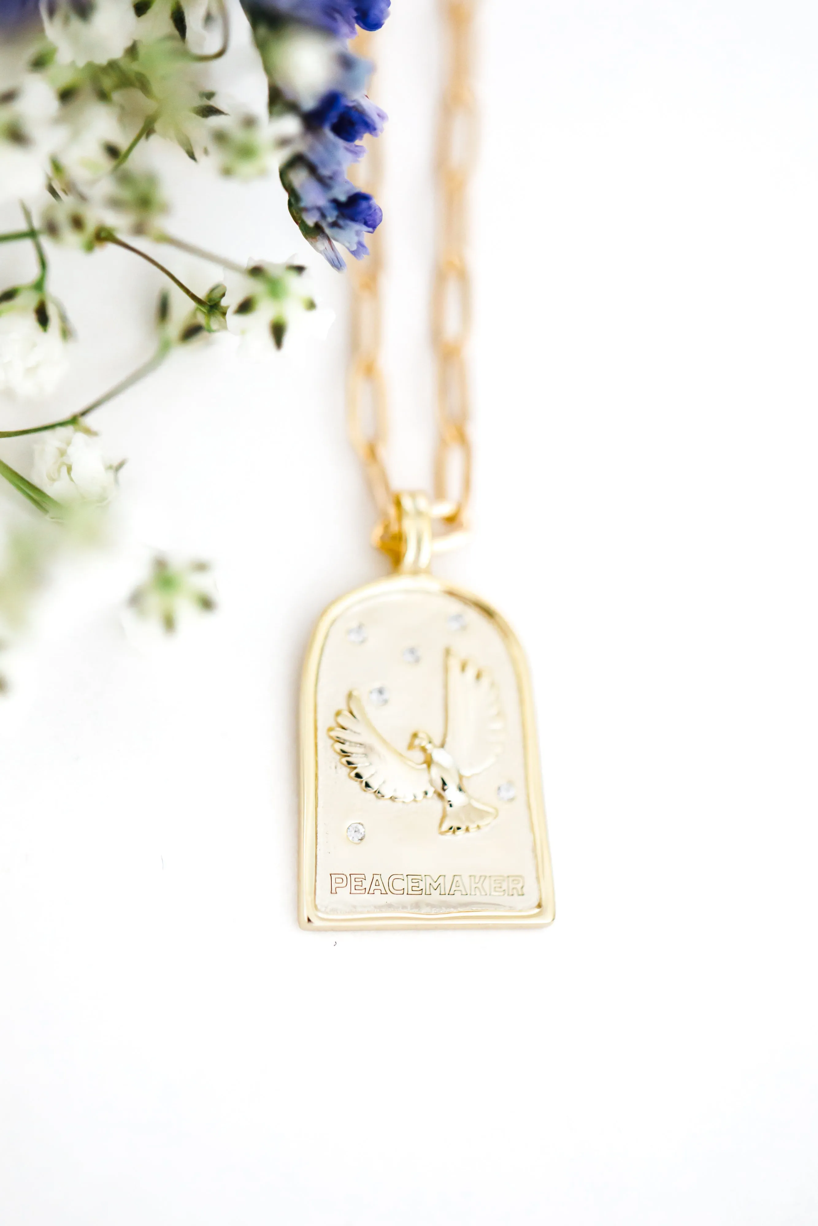 Enneagram Type Nine Necklace { Silver   Gold }