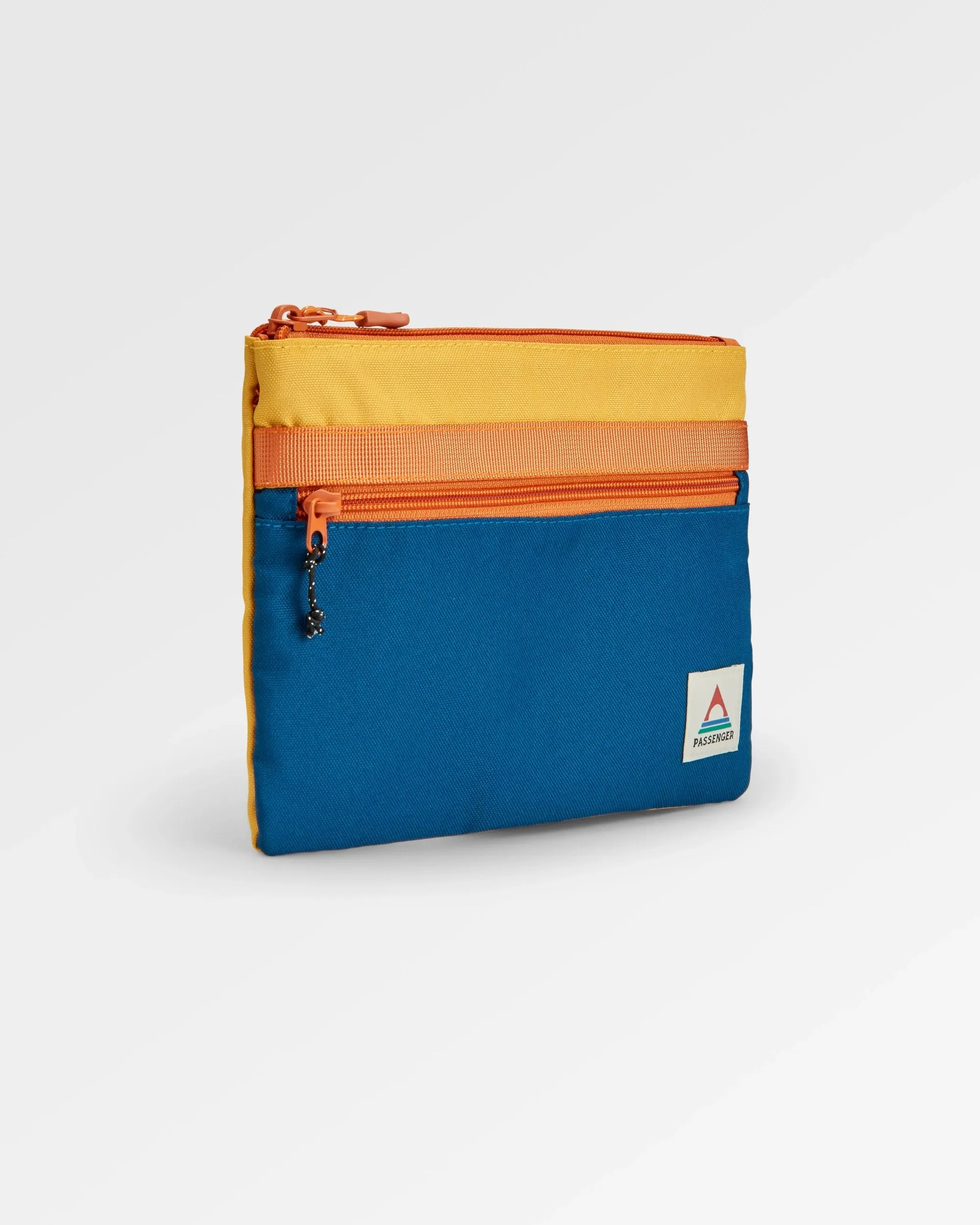 Essentials Recycled Pouch - Tidal Blue Orange Multi