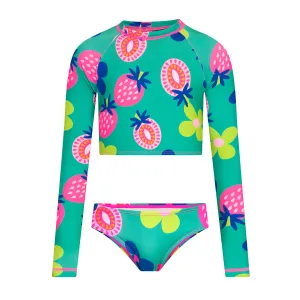 Everglades Girls Cropped Rash Guard Set