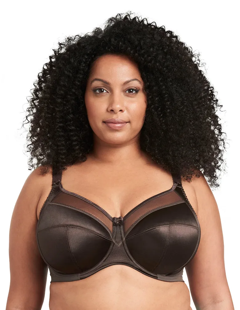 Goddess Keira GD6090 Chocolate Underwire Banded Bra