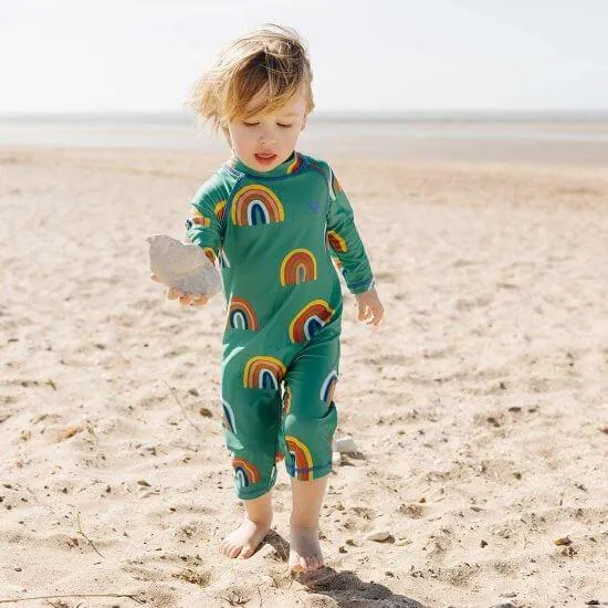 Green Rainbow Rash Suit (0-6 Months)