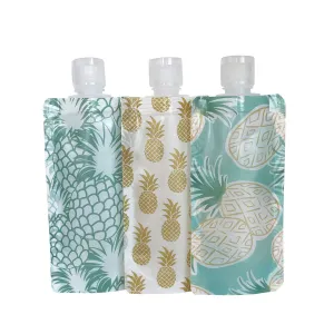 Hawaii Pineapples Travel Pouch, Set of 11