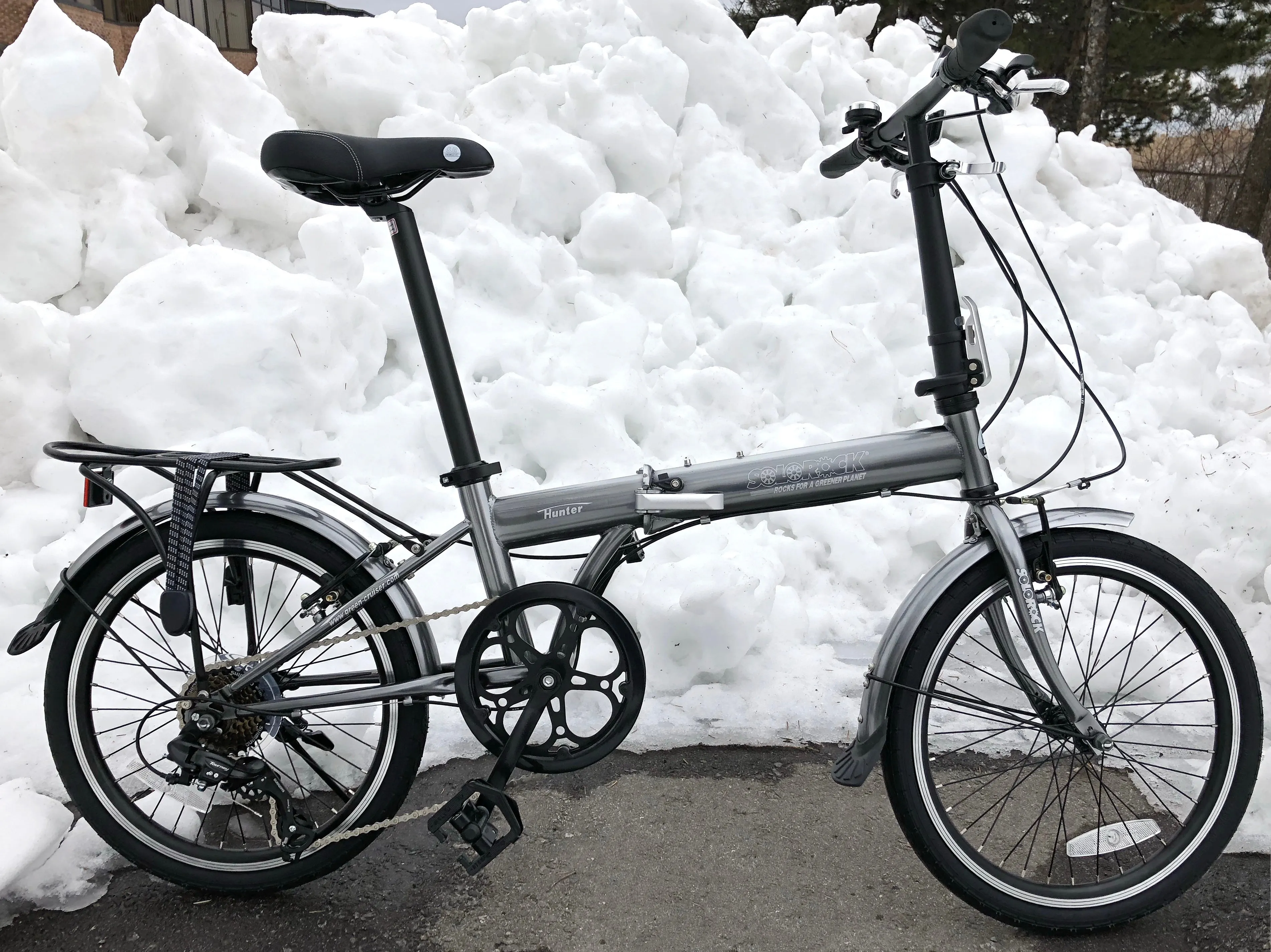 Hunter - SOLOROCK 20" Upgraded 7 Speed Steel Folding Bike