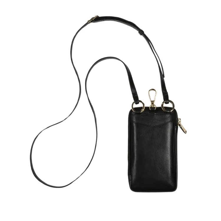 Jekyll & Hide Mobile Phone Pouch With Strap - Black