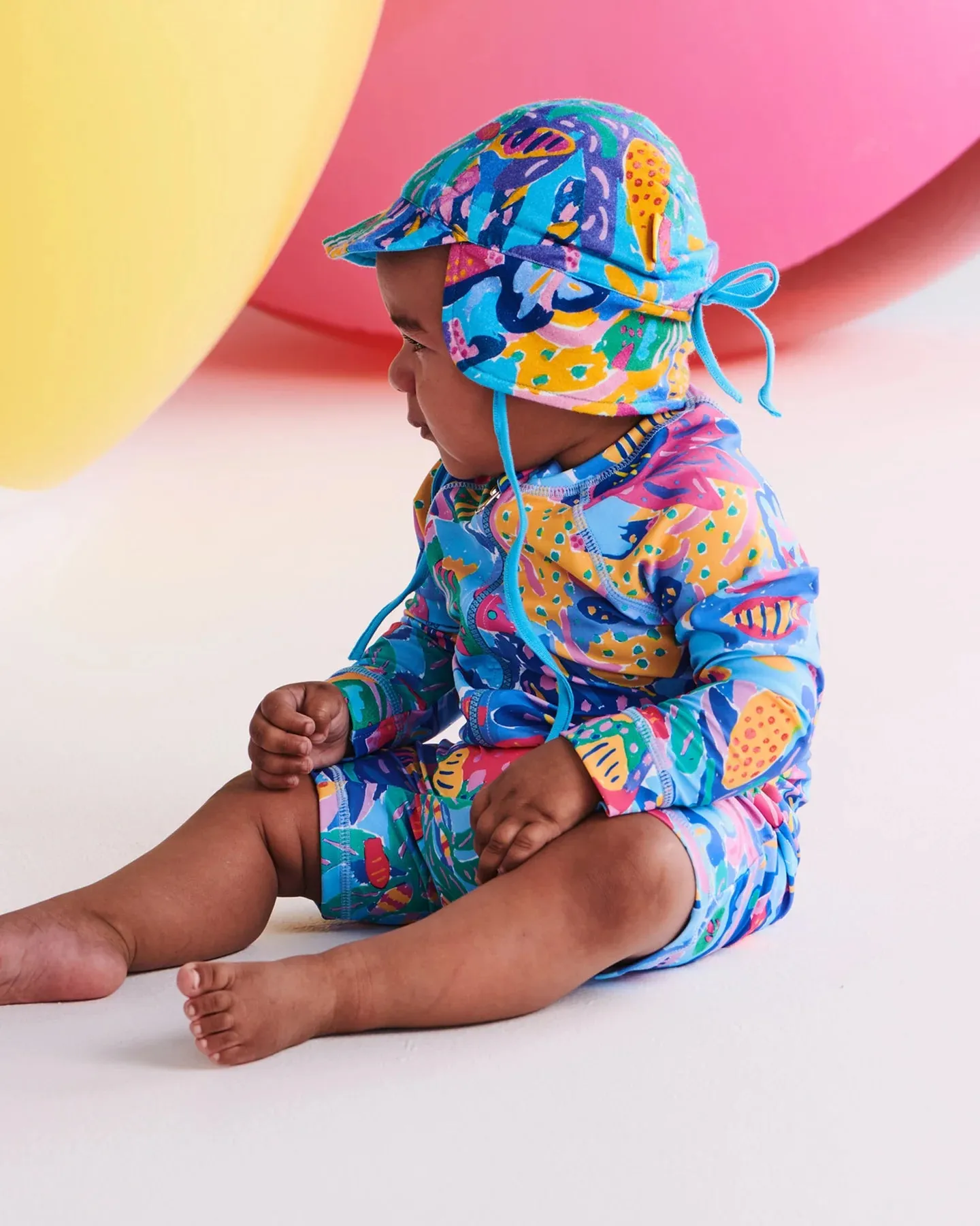 Kip & Co x Ken Done Reef Garden Baby Swim Hat