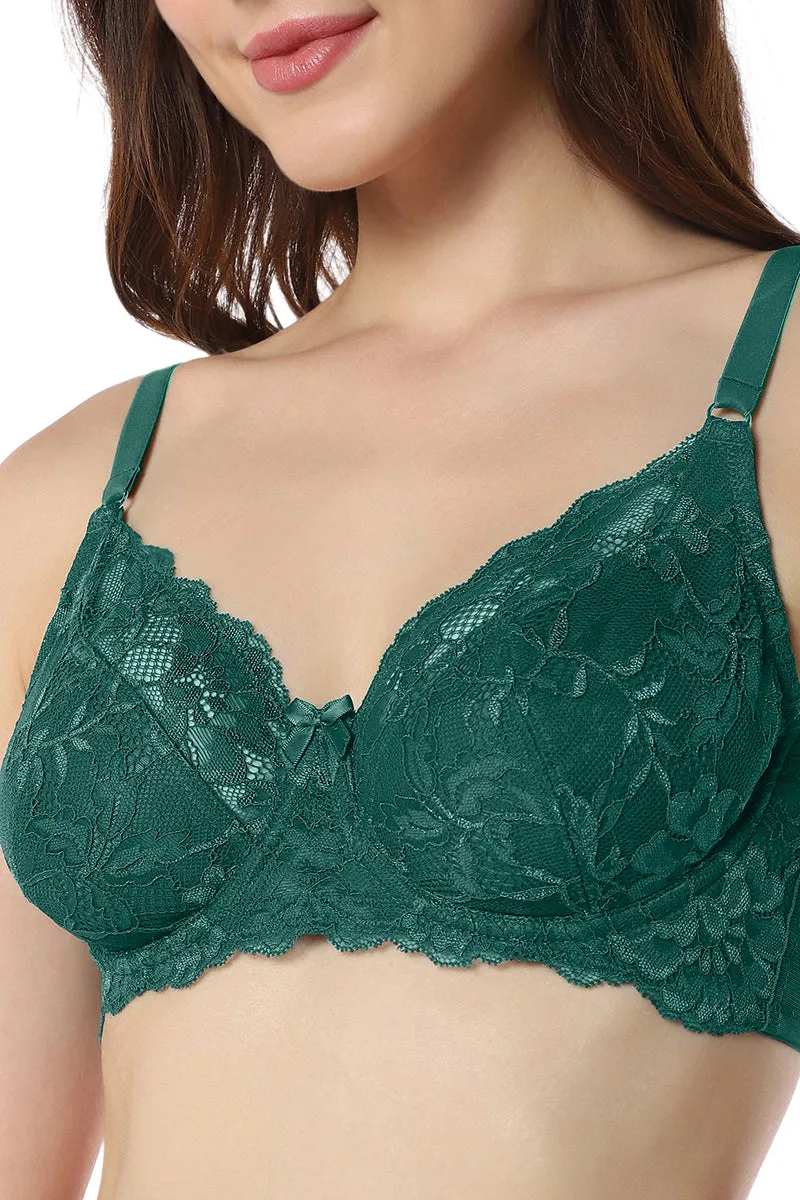 Luxe Support Non-Padded Wired Bra  - Botanical Garden