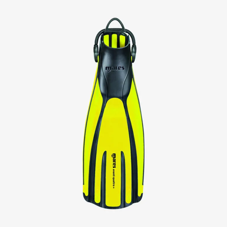 Mares Avanti Quattro   Open Heel Scuba Diving Fins with Bungee Straps