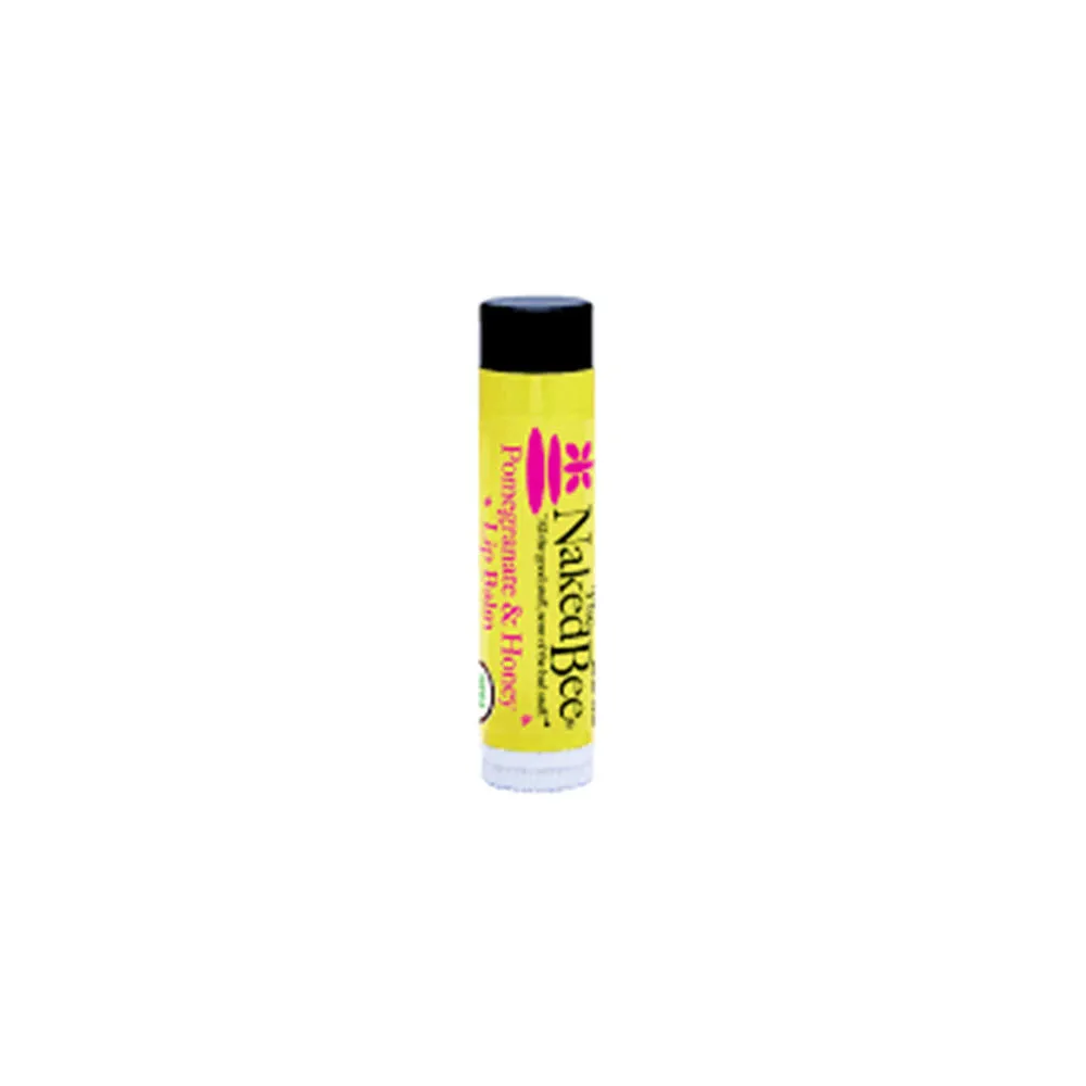 NAKED BEE LIP BALM POMEGRANATE