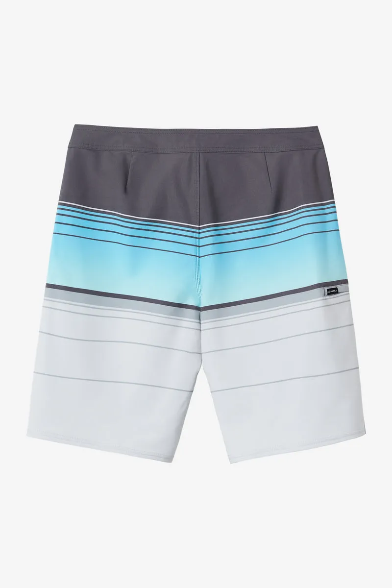 O'Neill Hyperfreak Heat Stripe 21 Boardshorts-Fog