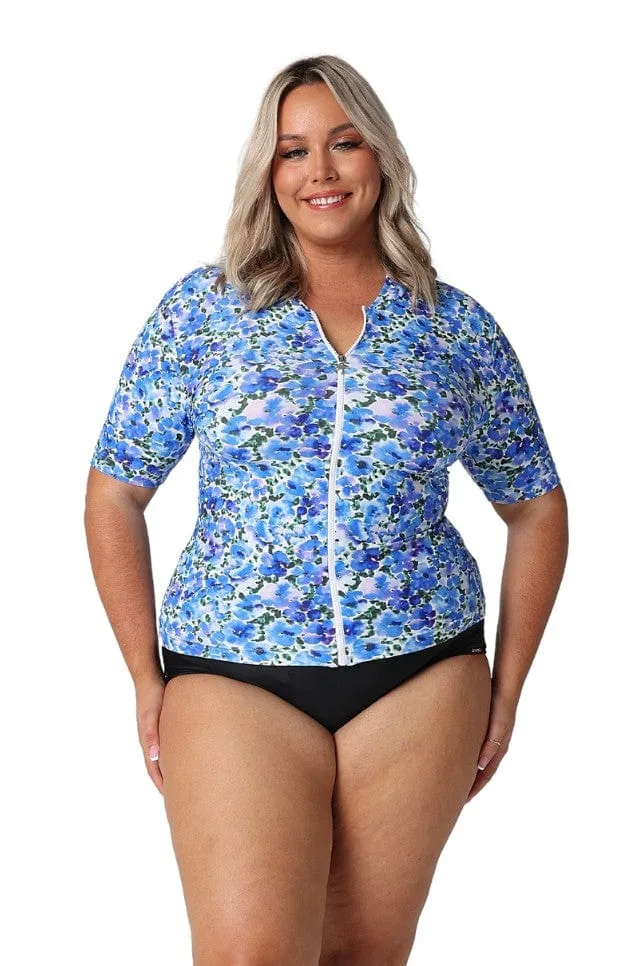 Pansy Short Sleeve Rash Vest