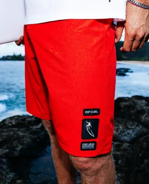 RIP CURL MIRAGE CORE EDDIE WOULD GO 20" BOARDSHORT - RED