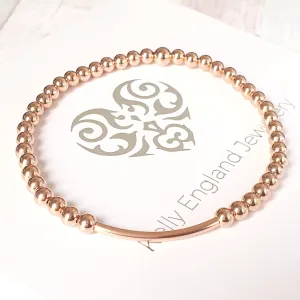 Rose Gold Beaded Bracelet