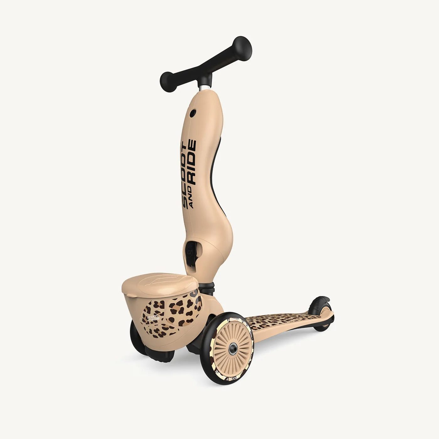 Scoot and Ride 2 in 1 Balance Bike / Scooter - Highway Kick 1 Lifestyle in Leopard