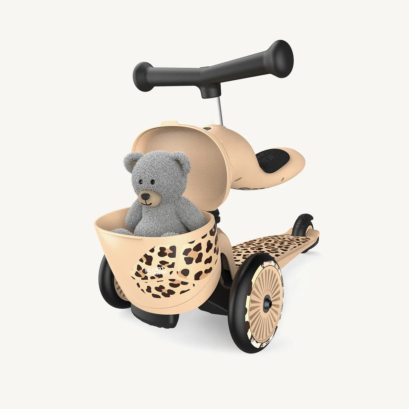 Scoot and Ride 2 in 1 Balance Bike / Scooter - Highway Kick 1 Lifestyle in Leopard